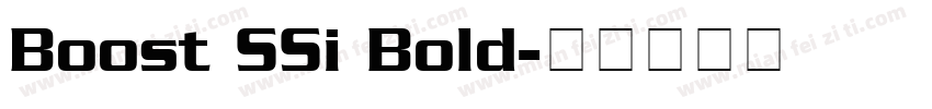 Boost SSi Bold字体转换